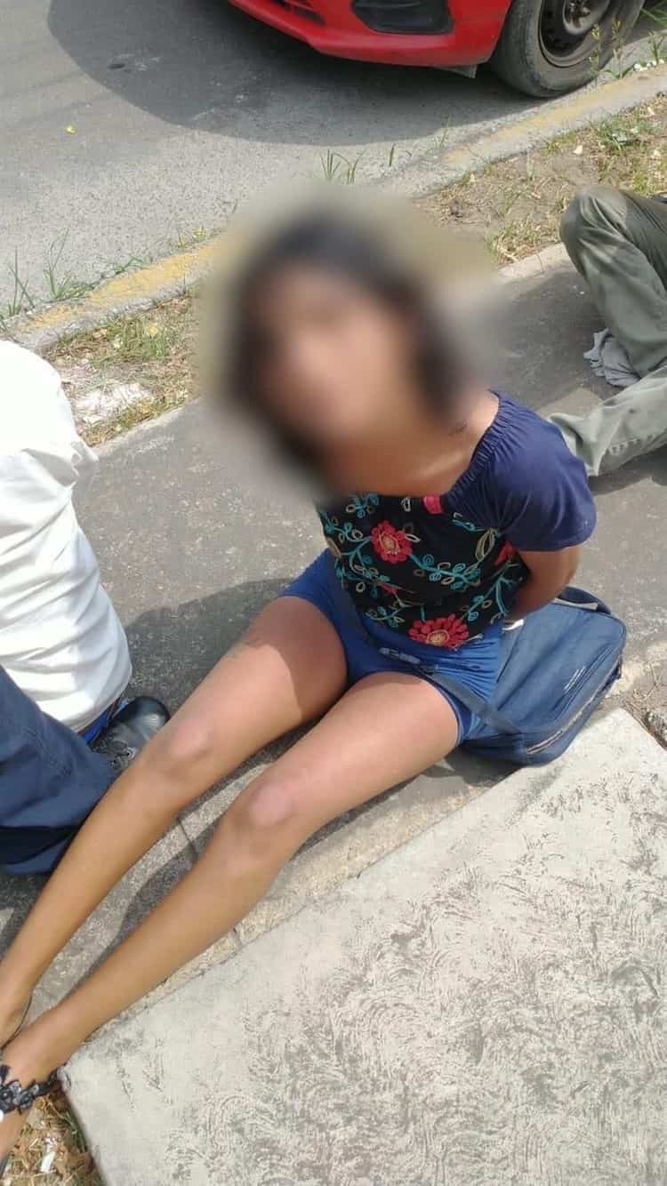 Detienen a asaltantes de tienda de abarrotes en la avenida Miguel Alemán en Veracruz