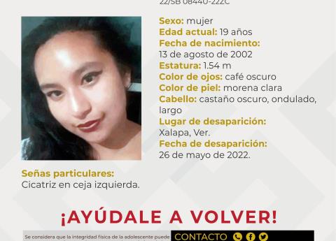 Sin Rastros De Perla Yaneth; Desaparece En Xalapa