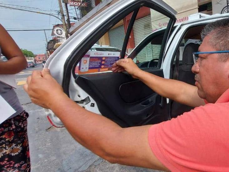 Taxistas de Misantla se suman al programa Mujer Segura