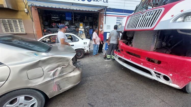 Se hacen carambola en el centro de Veracruz