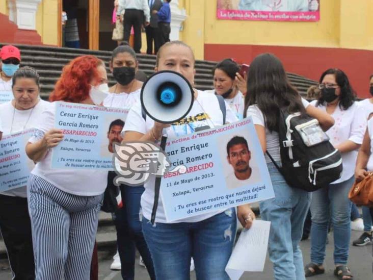 Familiares de desaparecidos marchan en Xalapa; exigen avances en casos