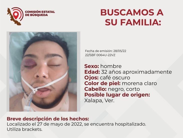 ¿Lo reconoces? Sería xalapeño y está hospitalizado