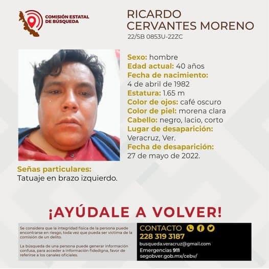 Reportan a un hombre desaparecido en el puerto de Veracruz