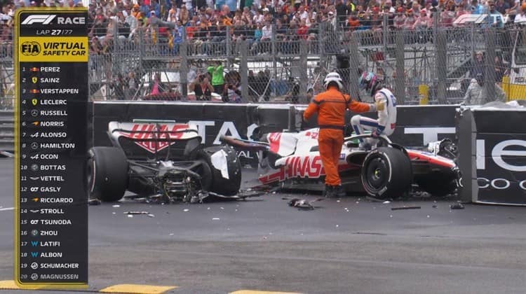 Accidente fuerte de Schumacher en el GP de Monaco