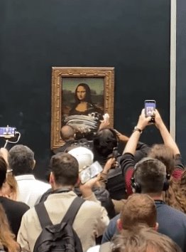 Lanzan pastel a la “Monna Lisa” la obra de Leonardo da Vinci en el Museo del Louvre
