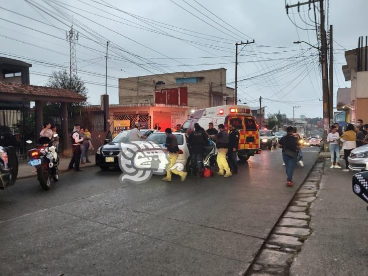 Automovilista muere de un infarto y choca contra vehículo en Xalapa