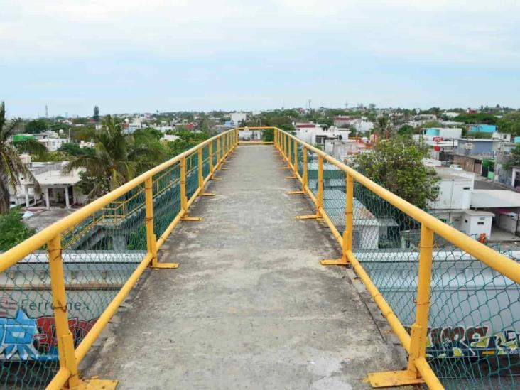 Piden vigilancia en el puente peatonal del mercado El Polvorín, en Veracruz