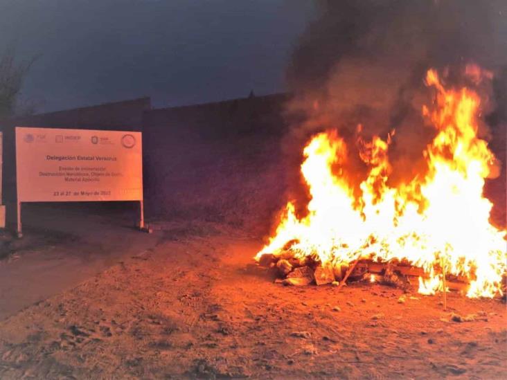 FGR destruye más de 100 kilogramos de estupefacientes, en Boca del Río