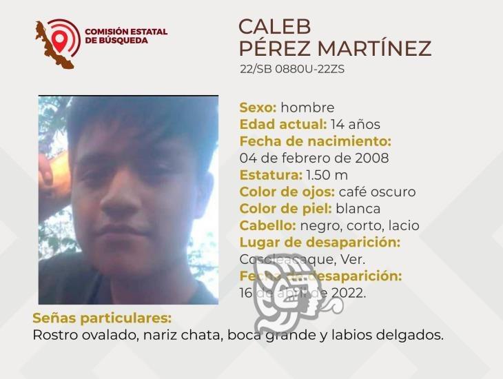 Caleb Pérez  cumplió 46 días desaparecido; es de Cosoleacaque