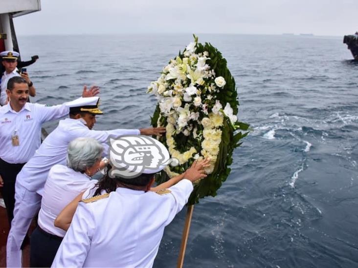 Conmemoran el 80 aniversario del Día de la Marina en Coatzacoalcos