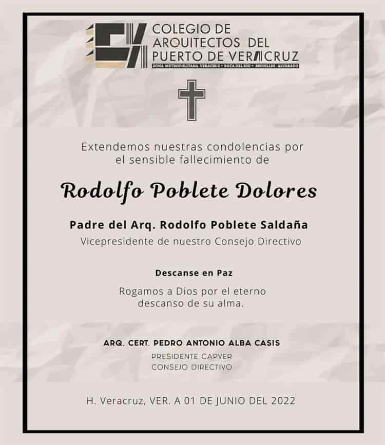 Fallece Rodolfo Poblete Dolores, reconocido periodista al sur de Veracruz