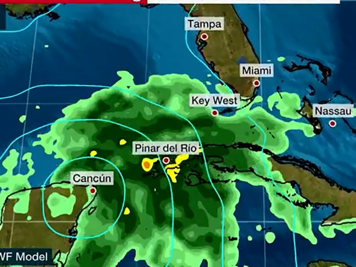 Se forma depresión tropical en la Península de Yucatán