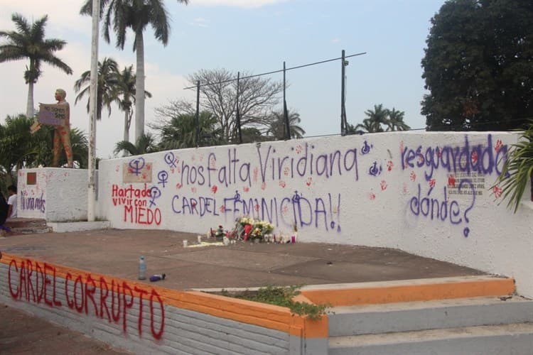 Justicia para Viridiana; continúan pintas en edificios públicos de Cardel