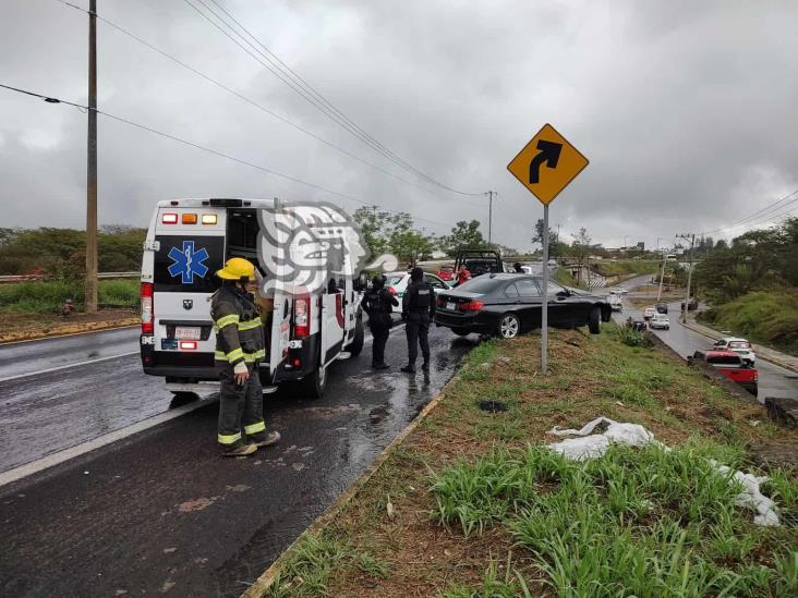 3 heridos tras choque cerca de la Central de Abastos, en Xalapa