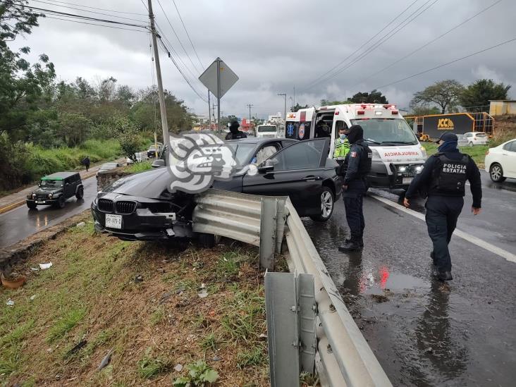 3 heridos tras choque cerca de la Central de Abastos, en Xalapa