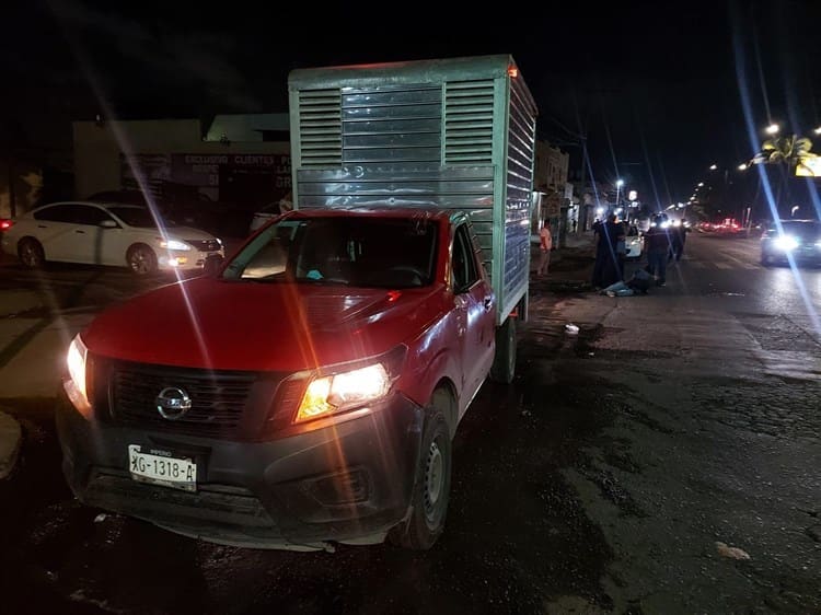 Pareja es atropellada cuando caminaban por calles de Veracruz