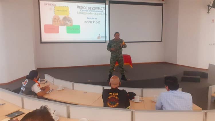 Realiza Batallón de Infantería reunión de prevención por ciclones y lluvias