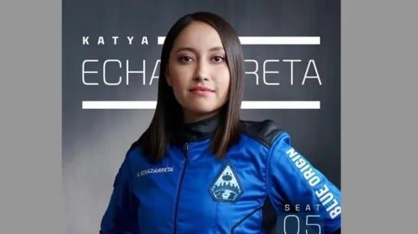 Reacción de la mexicana Katya Echazarreta al llegar al espacio