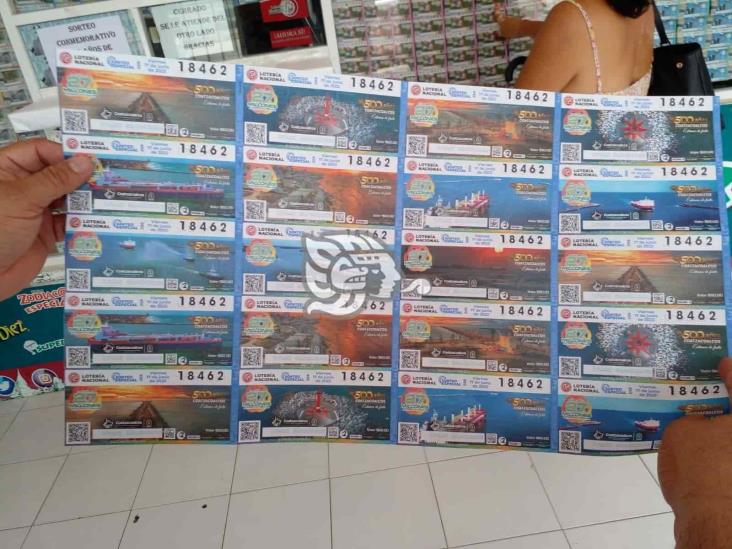 Ya a la venta el billete de lotería por los 500 de Coatzacoalcos