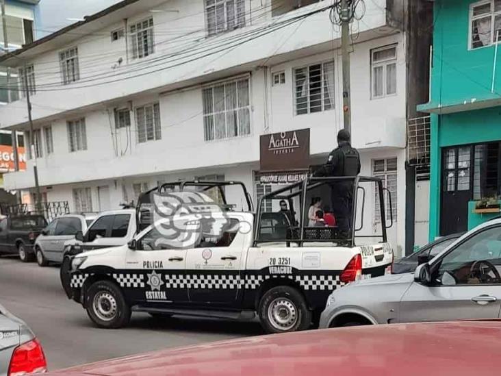 Movilización policiaca tras robo en Joyería de avenida Pípila, en Xalapa