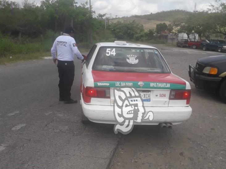 Montan Operativos en Transporte Público en Tihuatlán y Castillo de Teayo