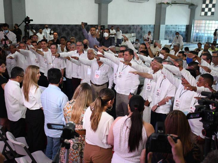 Toman protesta nuevos integrantes del comité directivo de la CTM Veracruz