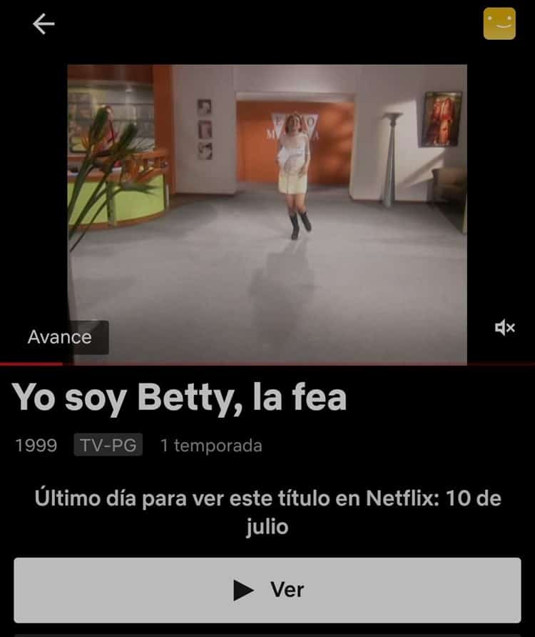 Sale “Betty, la fea” de Netflix