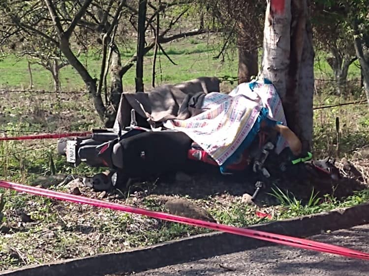 En trágico accidente muere motociclista en Cerro Gordo