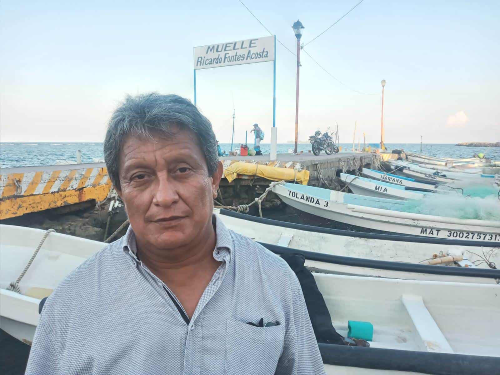 Por frente frío disminuye la producción de pesca en Veracruz