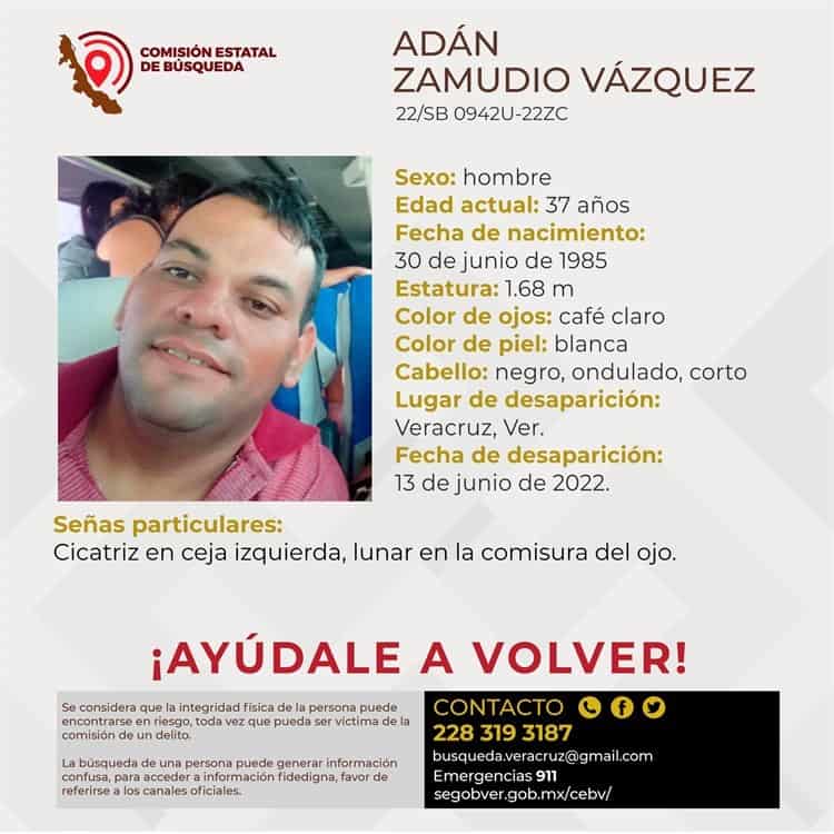 Reportan desaparición de un hombre en calles de Veracruz