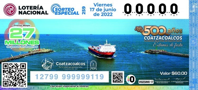 Emiten billete conmemorativo de los “500 Años Coatzacoalcos”