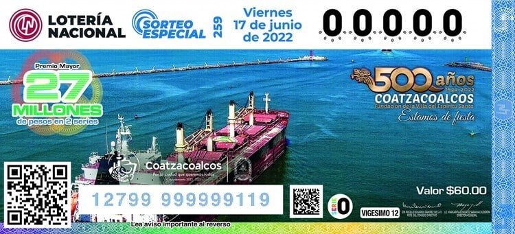 Emiten billete conmemorativo de los “500 Años Coatzacoalcos”