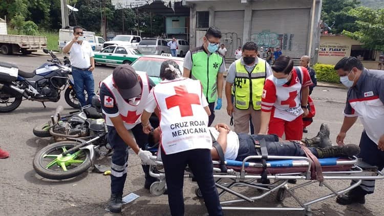 Elemento del IPAX resulta lesionado tras accidente en San Andrés Tuxtla