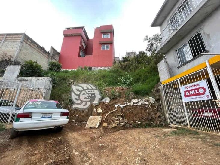 Huracán Grace dejó daños en privada Jesús Núñez de Xalapa; vecinos temen por lluvias