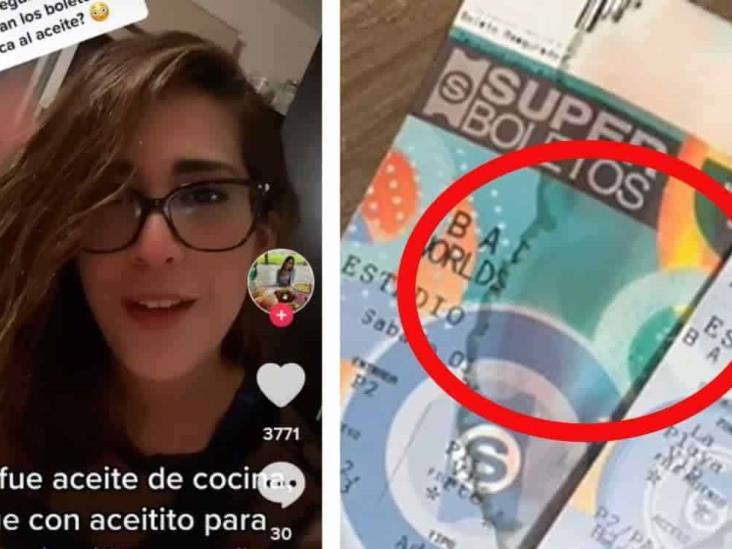 Ni el mar está tan salado: joven arruina con aceite boletos para Bad Bunny