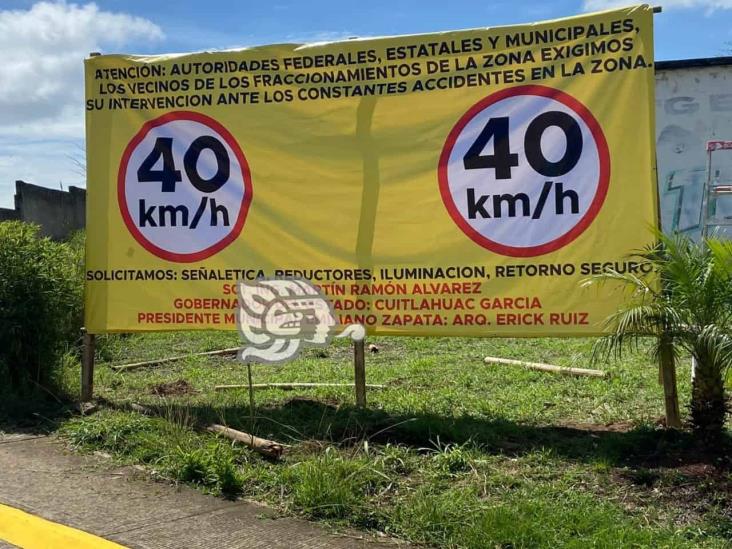 Ante constantes accidentes en El Lencero, habitantes urgen medidas a autoridades