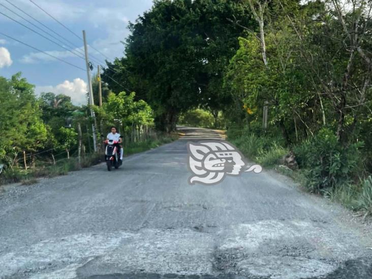 Taxistas reclaman ante mal estado de carretera en Misantla