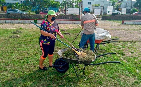 Realizan jornada de limpieza en la unidad deportiva Duport Ostión