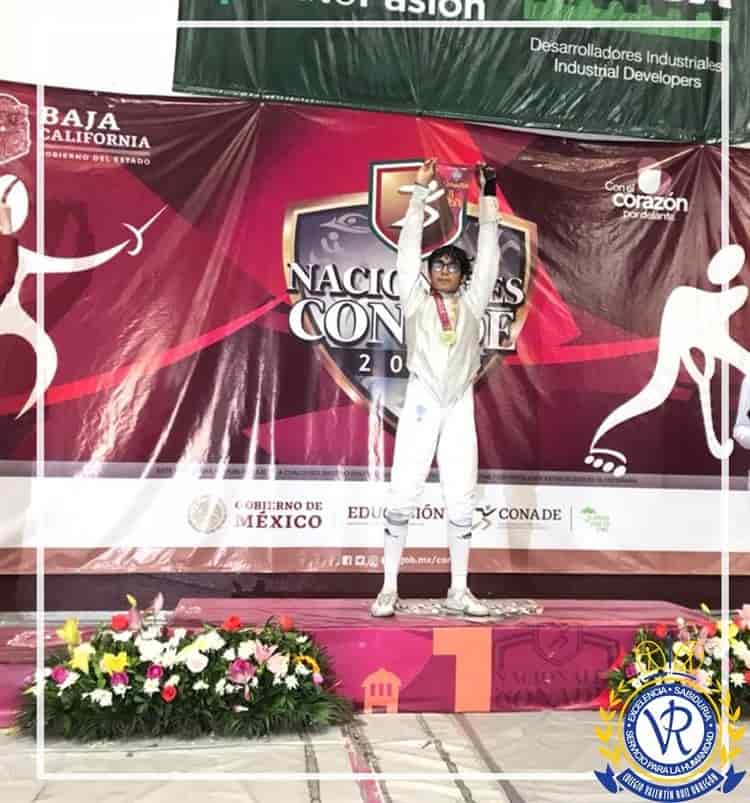 Veracruzano consigue doble medalla en esgrima en los Juegos Nacionales CONADE 2022