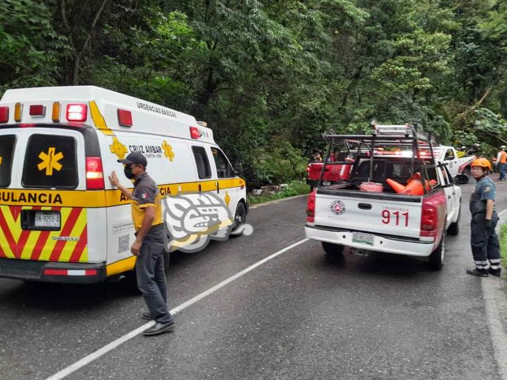 Caída de roca en Ixtaczoquitlán dejó a una joven gravemente herida