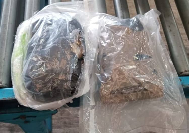 Decomisan 2 paquetes con presunta marihuana en una paquetería de Veracruz