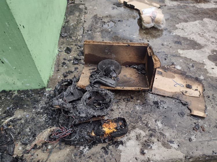 Se incendia vivienda en Velázquez de la Cadena, en Veracruz (+video)