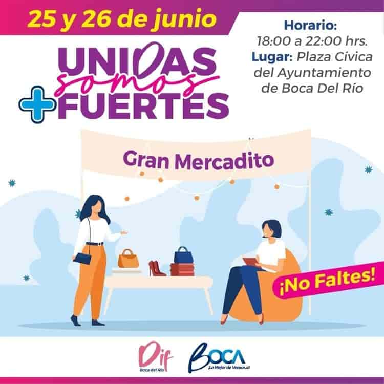 Invitan al Gran Mercadito en Boca del Río este fin de semana