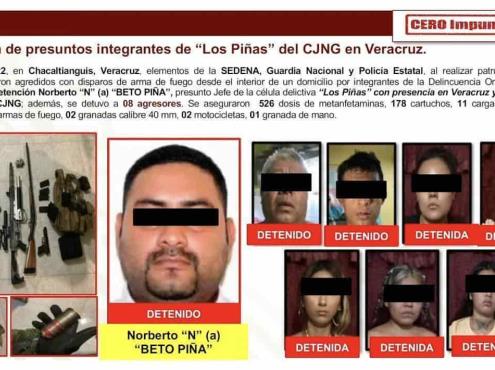 Destaca Gobierno federal trabajo de SSP Veracruz en detención de  líder de Los Piñas