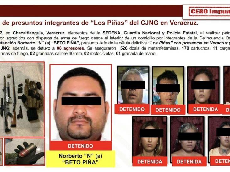 Destaca Gobierno federal trabajo de SSP Veracruz en detención de  líder de Los Piñas