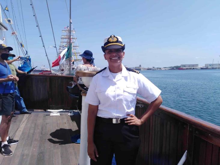 Me voy contenta de Veracruz: Ana Lanchas, tripulante de La Miranda de Uruguay
