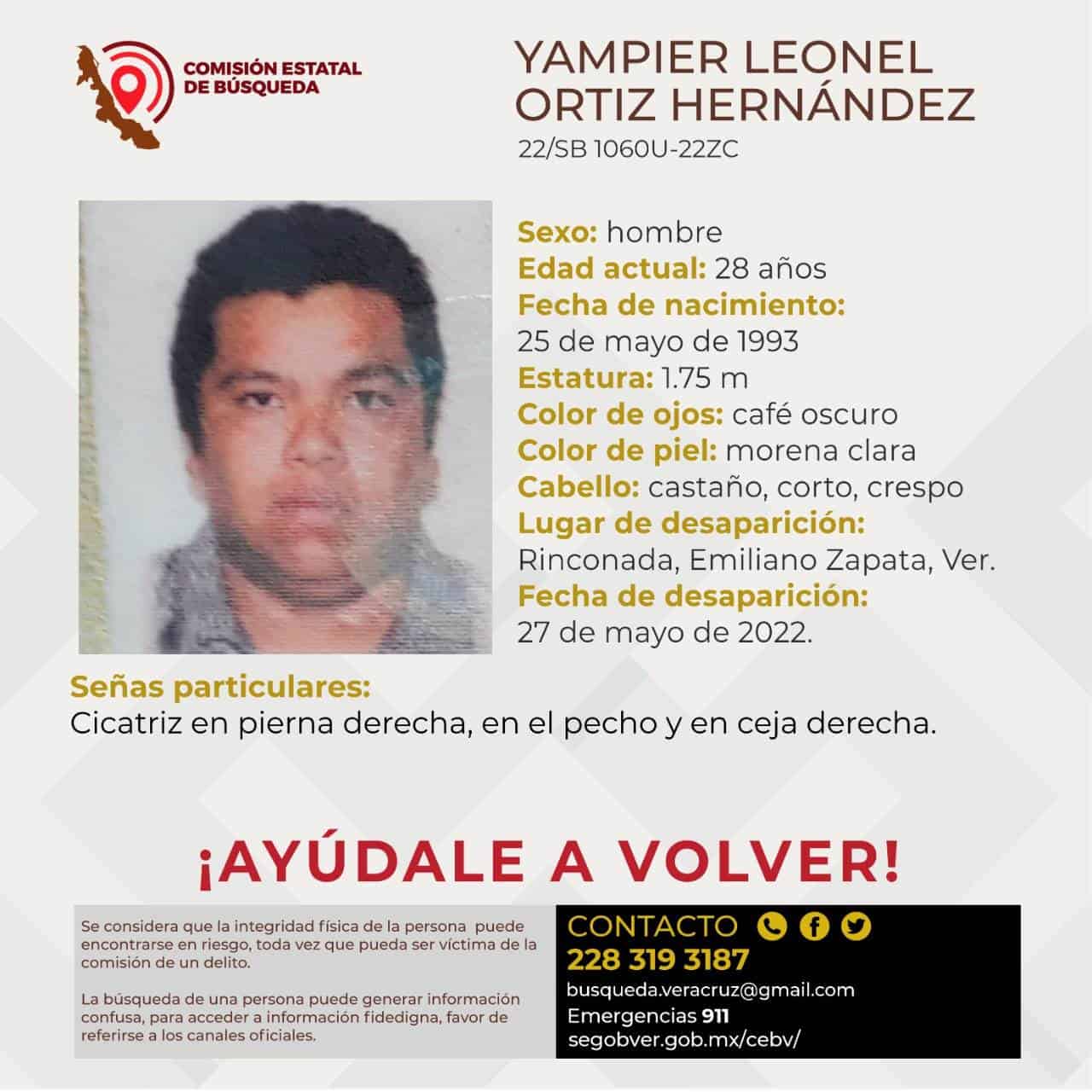 Reportan desaparición de dos hombres en Emiliano Zapata