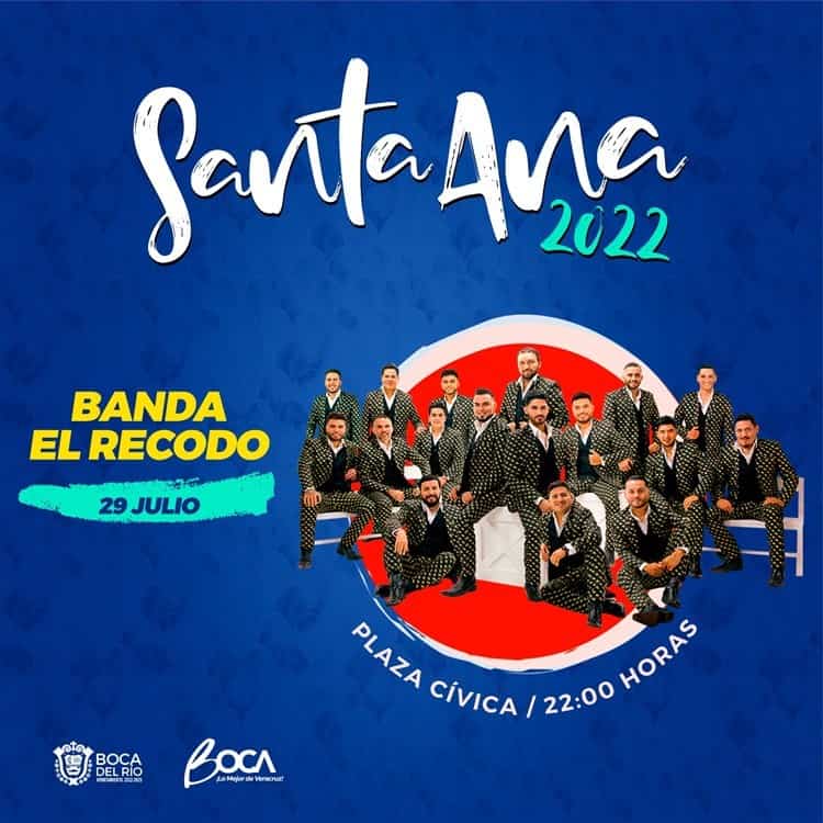 Estos son los artistas invitados para las Fiestas de Santa Ana 2022 en Boca del Río
