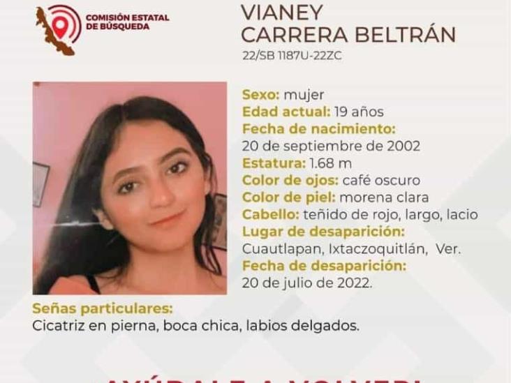 Reportan desaparición de jovencita en Ixtaczoquitlán