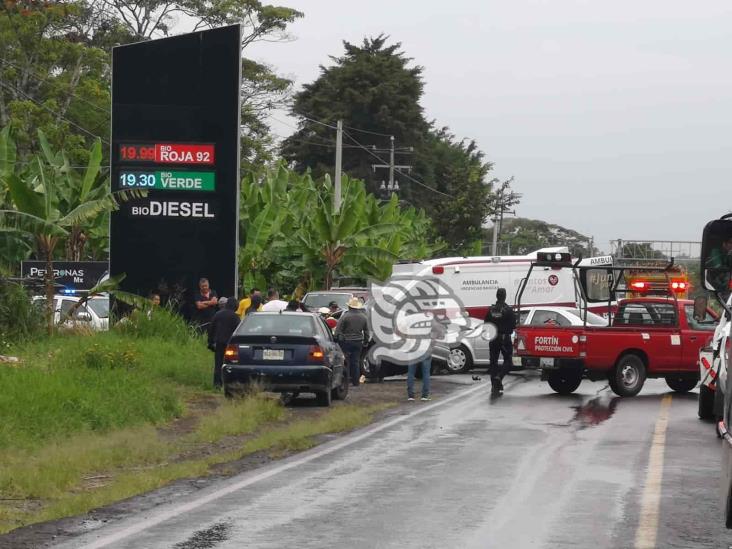 Coque frontal deja 3 lesionados en carretera federal 143 Fortín-Huatusco